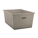 Recipiente rectangular estándar, PRFV, 2200 l, gris