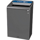Recyclingstation Rubbermaid Configure, für Papier, 125 l, Magnetverbindung, B 495 x T 610 x H 975 mm, blau