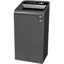 Recyclingstation Rubbermaid Configure, für Restmüll, 87 l, Magnetverbindung, B 495 x T 489 x H 975 mm, schwarz