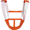 Reddingsstoel KOMBI, stevige klittenbandsluiting, oranje