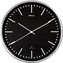 Reloj de pared MAUL MAULfly, diámetro 30 cm, Reloj radiocontrolado, negro
