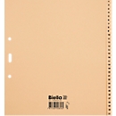 Répertoire Biella, pour DIN A4, couverture partielle, 31 pièces, numérique 1-31, L 255 x l 245 x H 4 mm, papier, brun clair
