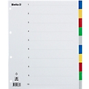 Répertoire Biella, pour DIN A4, extra-large pour pochettes de présentation, 10 pièces, avec feuille d'index, L 330 x l 270 mm, PP, couleur