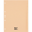 Répertoire en carton Biella, format A4, vierge, 10 onglets inscriptibles, perforation 4 trous, L 310 x l 240 x H 2 mm, carton recyclé, marron clair, 10 pièces