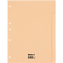 Répertoire en carton Biella, format A4, vierge, 5 onglets inscriptibles, perforation 4 trous, L 310 x l 240 x H 1 mm, carton recyclé, marron clair, 10 pièces