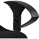 Reposabrazos para silla giratoria Open Point, ajustable en altura, negro