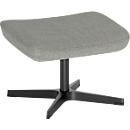 Repose-jambes Nowy Styl Barrique, pour fauteuil pivotant Barrique, jusqu'à 110 kg, revêtement en polyester/aluminium, vert sauge/noir