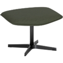 Repose-jambes Otuli de Nowy Styl, pour fauteuil pivotant Otuli, jusqu'à 110 kg, revêtement en polyester/aluminium, vert forêt foncé/noir