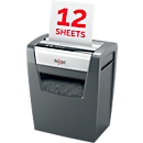 Rexel Momentum X312 shredder P3, particle cut 5 x 42 mm, 23 l, 12 sheet cutting capacity, anti-paper jam technology, black