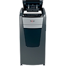 Rexel Optimum AutoFeed+ 750X Aktenvernichter P4, Vollautomatik, Partikelschnitt 4 x 30 mm, 140 l, 750 Blatt Schnittleistung, mit Rollen, schwarz