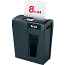 Rexel Secure X8 Aktenvernichter P4, Partikelschnitt 4 x 40 mm, 14 l, 8 Blatt Schnittleistung, Anti-Papierstau-Technologie, schwarz