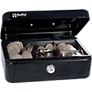 Rieffel Caissette à monnaie VT-GK 2, serrure à cylindre, tôle d'acier, L 207 x P 157 x H 77 mm, noir