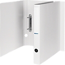 Ringhefter Biella Viria®, für DIN A4, bis 150 Blatt, 2 Ringe Ø 25 mm, mit Griffloch, L 255 x B 31 x H 320 mm, Pappe, weiss