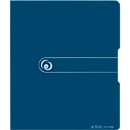 Ringmap, A4, gerecycleerde PP-folie, 2-voudig combi ringmechanisme, 25 mm vulhoogte, donkerblauw