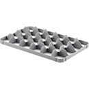 Ringoplast potinzet, voor potten &amp; eurokratten, 4 x 6, bodem, voedselveilig, stapelbaar, B 365 x H 55 mm, kunststof, lichtgrijs