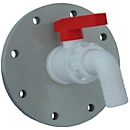 Robinet en plastique PP 1 1/4" pour réservoir à faible encombrement