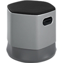 rocada Zachte zitkruk 3D, Ø 450 x H 440-560 mm, in hoogte verstelbaar, vlamvertragend, grijs