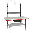 Rocholz Poste d'emballage complet Système 1600/1, réglable en hauteur, L 1600 x P 800 x H 690-960 mm