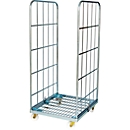 Rolcontainer, 2-zijdig, met stalen rolplaat, 1450 mm bruikbare hoogte