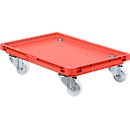 Roll-Fix, rodillos de plástico, rojos, 600 x 400 x 150 mm