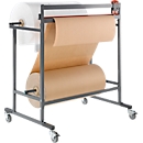 Roll holder with double cutting device, mobile, 750 mm