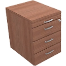 Rollcontainer, B 420 x T 560 x H 585 mm, Nuss Canaletto-Dekor