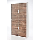 Roller shutter cabinet, vintage oak roller shutter, height 2040 mm