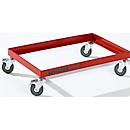 Rolling frame, 610 x 410 mm, red