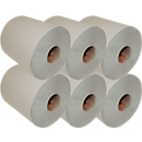 Rollo de toalla de papel reciclado, 1 capa, ancho 200 mm x largo 280 m, 6 rollos