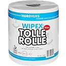 Rollo de toallitas de limpieza Wipex Tolle Rolle, 2 capas, blanco, 447 hojas por rollo, 6 rollos por caja