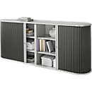 Romp universele kast, zonder rolluik, B 980/800 x D 450 x H 800/980 mm, wit