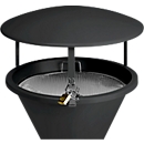 Roof for standing ashtray, antique silver