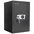 Rottner Geschäftstresor Monaco 65, 77 l, Sicherheitsklasse EN 1, bedingter Feuerschutz, Elektronikschloss, B 435  x T 445 x H 655 mm, Stahl, schwarz
