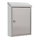 Rottner letter box Ferrara, wall mounting, cylinder lock, W 210 x D 70 x H 290 mm, stainless steel