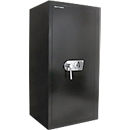 Rottner Monaco 120 safe, flat bolt locking, cylinder lock, W 600 x D 500 x H 1200 mm, black