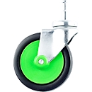 Roulette pivotante CLAX®, pièce de rechange pour le mobile pliant CLAX®, pivotante, ⌀ env. 90 mm, vert
