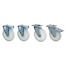 Roulettes fixes et directionnelles pour bennes basculantes NK