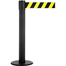 RS-GUIDESYSTEMS Poteau de ceinture GLA 86, métal, hauteur 1000 mm, taille de la sangle L 7000 x L 100 mm, jaune/noir hachuré