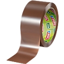 Ruban d'emballage tesapack® Eco &amp; Ultra Strong EcoLogo® 58297, adhérence extra-forte, pour paquets jusqu'à 30 kg, indéchirable, résistant aux UV, 90 % PCR-PET, marron, L 66 m x l 50 mm