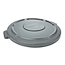 Rubbermaid Deckel Brute für runden Container 166,5 l, mit Ablaufrinnen und Schnappverschluss, 699 x 622 x 51 mm, Kunststoff, grau