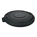 Rubbermaid Deckel Brute für runden Container 166,5 l, mit Ablaufrinnen und Schnappverschluss, 699 x 622 x 51 mm, Kunststoff, schwarz