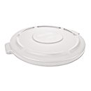 Rubbermaid-deksel Brute voor ronde container 166,5 l, met afvoergoten en kliksluiting, L 699 x B 622 x H 51 mm, kunststof, wit