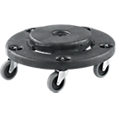 Rubbermaid Fahrgestell Brute für Container 75/121/166/208 l, rund, Polyethylen, schwarz