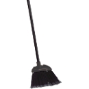 Rubbermaid® Lobby Pro® broom, one-handed operation, slanted bristles, plastic, L 190.5 x W 50.8 x H 889 mm, black