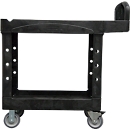 Rubbermaid multifunctionele kar Brute, met 2 zwenkwielen en 2 vergrendelbare steunwielen, tot 227 kg, B 990 x D 457 x H 844 mm, zwart