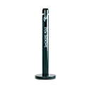 Rubbermaid® Smokers Pole staande asbak, weerbestendig &amp; UV-gestabiliseerd, 1040 x 320 mm aluminium, zwart