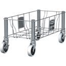 Rubbermaid Transportroller Slim Jim für Container Slim Jim, einfach, B 508 x T 236 x H 228 mm, Edelstahl