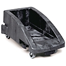 Rubbermaid Transportroller Slim Jim für Slim Jim 60 l und 87 l, erweiterbar, L 606 x B 374 x H 212 mm, Strukturschaum, schwarz
