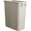 Rubbish bin without lid, 60 l, grey