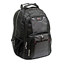 Sac à dos pour ordinateur portable Wenger Pillar, 25 l, pour ordinateurs portables jusqu'à 16", compartiment pour ordinateur portable, organiseur, L 250 x l 380 x H 480 mm, polyester, noir/gris